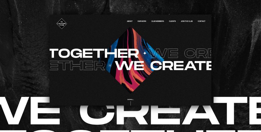 The image showcases dynamic visuals, bold text and abstract elements. The design highlights a collaborative and innovative spirit for the brand “153 Creator Club”, crafted by a leading creative digital marketing agency in Malaysia.