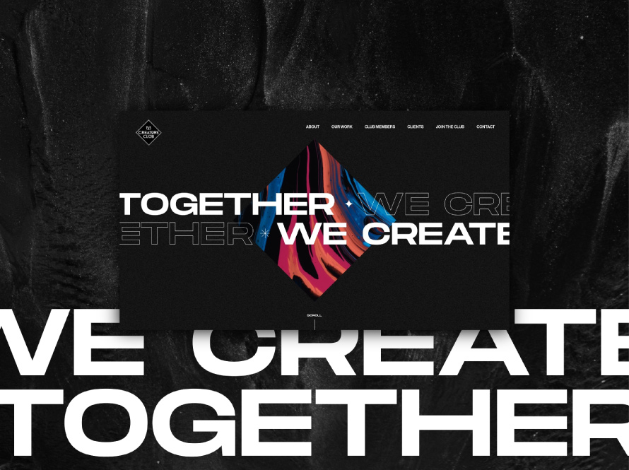 The image showcases dynamic visuals, bold text and abstract elements. The design highlights a collaborative and innovative spirit for the brand “153 Creator Club”, crafted by a leading creative digital marketing agency in Malaysia.