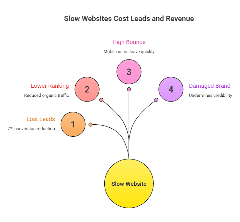 Slow Websites cost leads and revenues