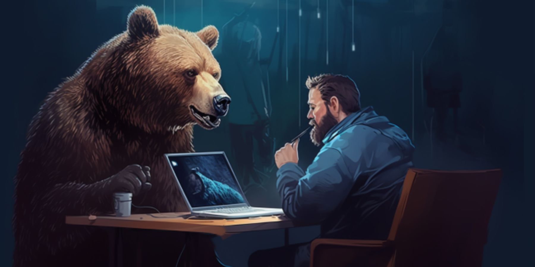 work with bike bear