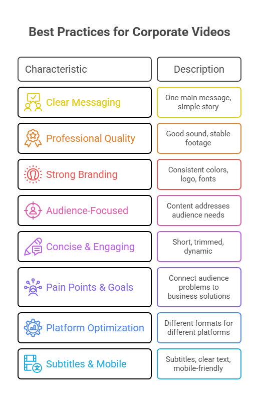 Best Practices for Corporate Videos