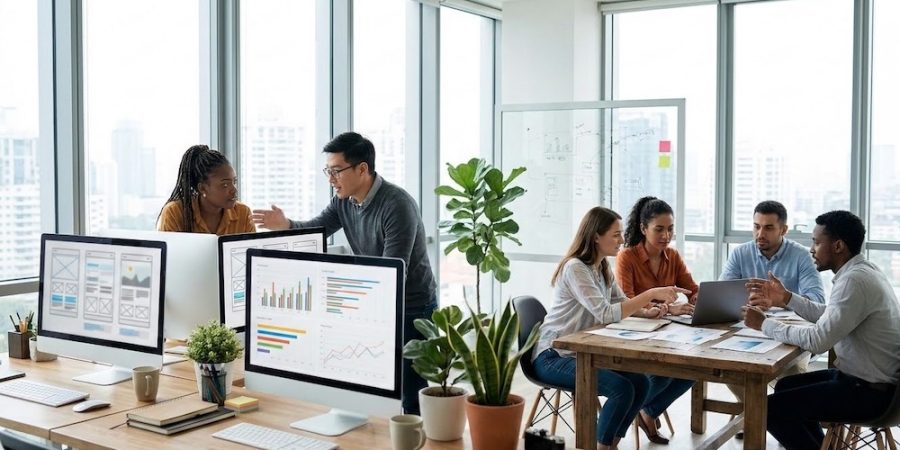 SEO and Web design team are working together to improve rankings